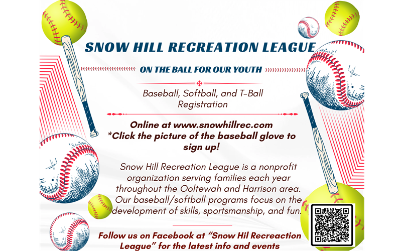 2025 Baseball, Softball and T-Ball Registration